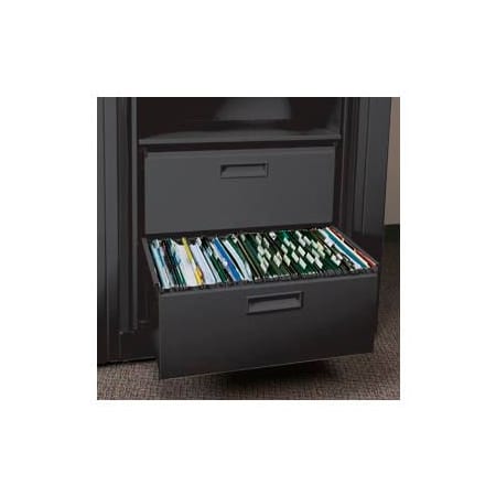 Datum Filing Systems Rotary File Cabinet Components, Letter File/ Storage Drawer, Locking, Black XLT-FS1L-T25